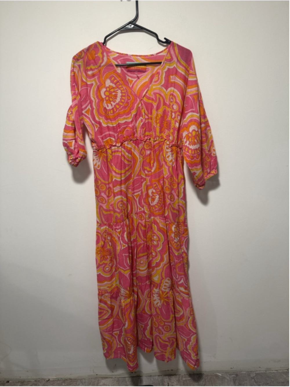 Trina Turk Arco Pink & Orange 25th Anniversary Maxi Dress MSRP $398 - Picture 2 of 6